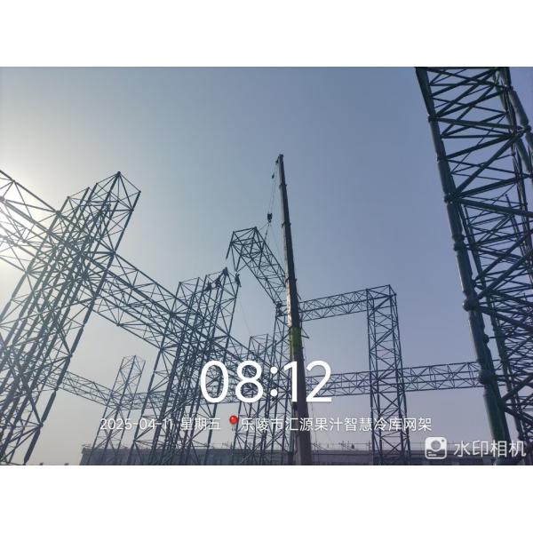 Steel Space Frames For Coal Storage Shed Yard Roof And Wall Panel Choices