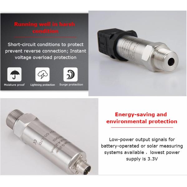 2 Bar 4 Bar 10 Bar Electronic Air Pressure Sensor Waterproof Pressure Transmitter