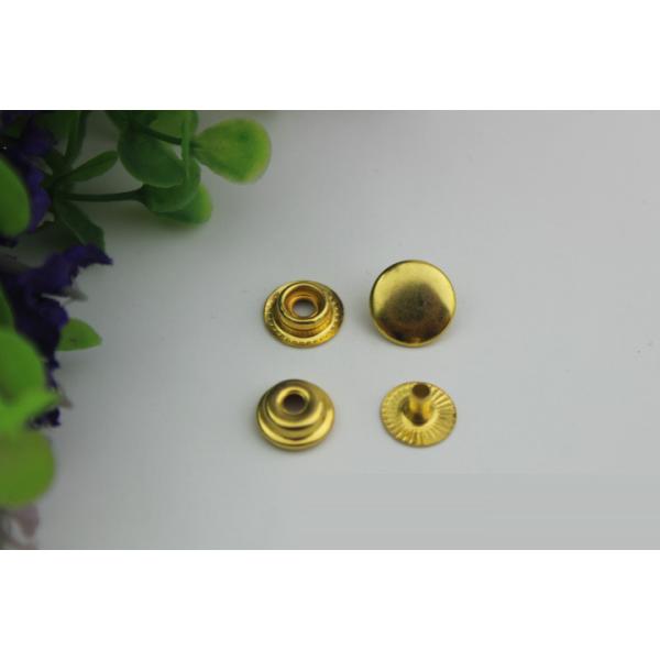 Luggage hardware 12.5 mm four color iron single sided snap buttons for clothing