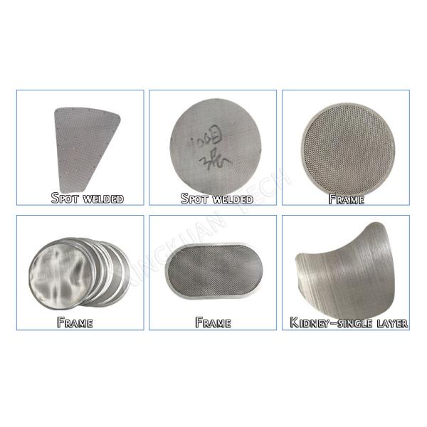 Stainless Steel Extruder Wire Mesh Filter Screen For Plastic And Polymer Extrusion Process