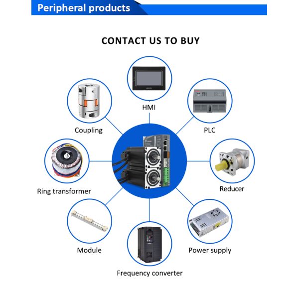 Lichuan 2-Axis DC Closed Loop Stepper Motor Drivers Controller Kit 2.3N.m 2Phase Nema24 DC24V~50V 4.0/4.5/5.0/5.8A 1000PPR