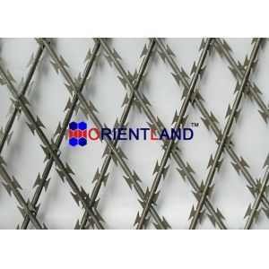 Quality 75 × 150mm High Security Welded Razor Mesh Fence for sale