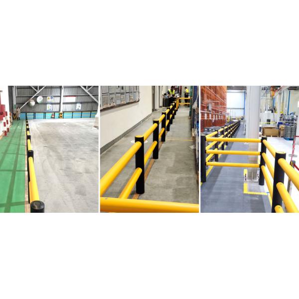 Flexible Pedestrian Barrier  Anti-Collision Guardrails Warehouse Safety Barrier Traffic Guardrails