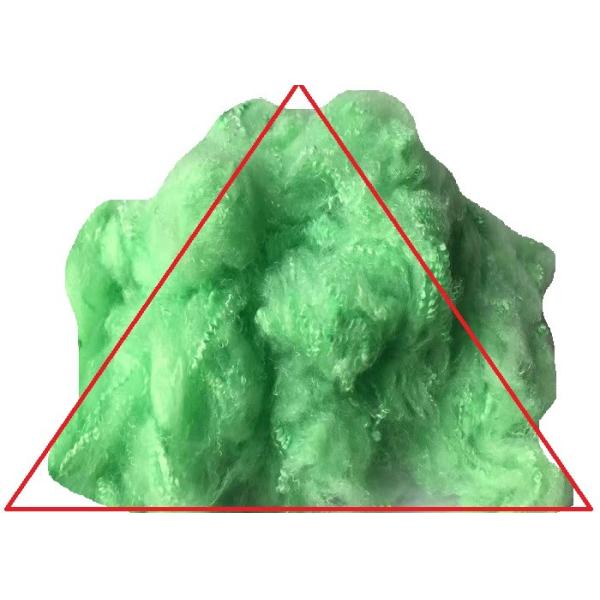 Colorful Dyed Recycled PSF Polyester Staple Fiber Excellent Crimp High Tenacity