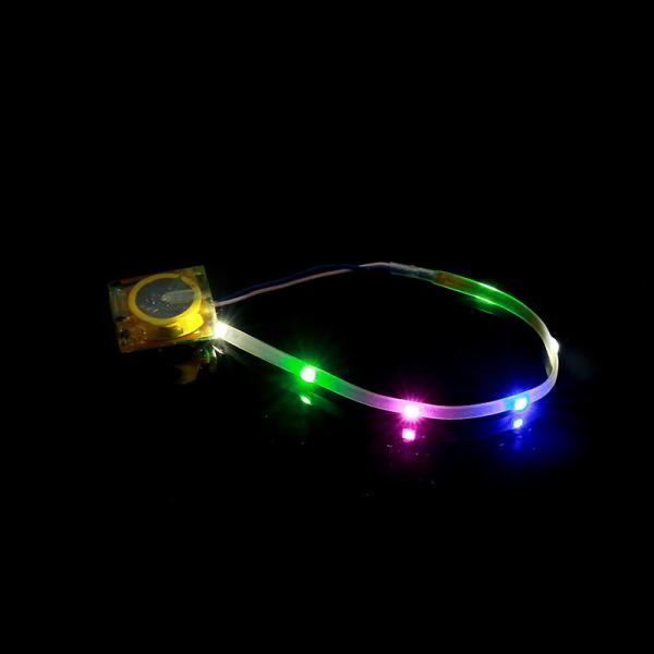 Rechargeable Battery Vibration LED Flashing Shoe Light Multicolor