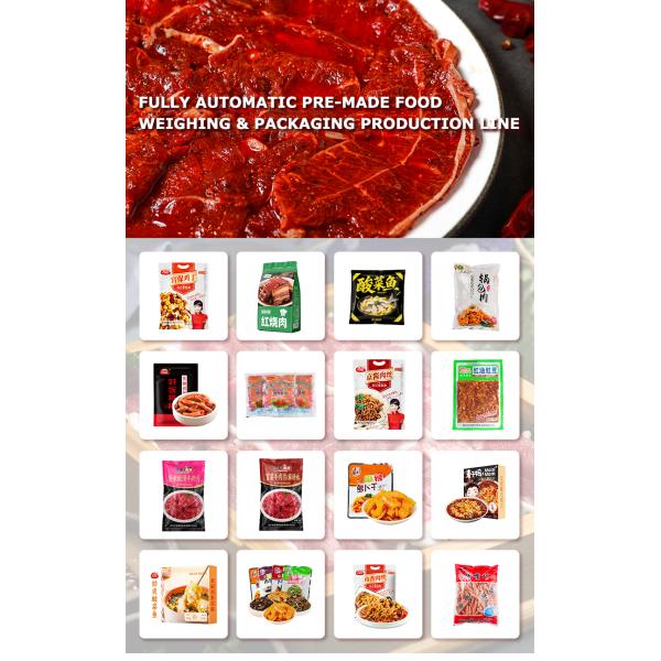 Automatic Instant Foodstuff Multihead Weigher Packing Machine Premade Bag Food Packaging Machines