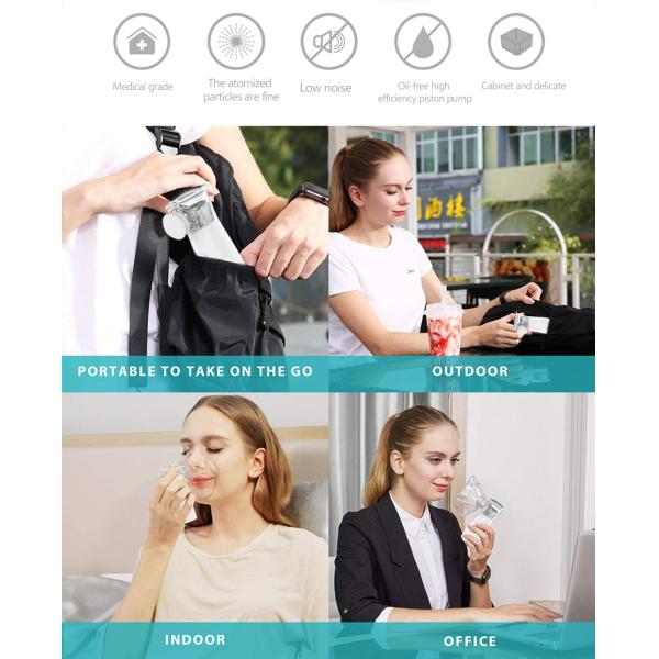 Kid Portable Handheld Face Mesh Tiny Paricle Nebulizer