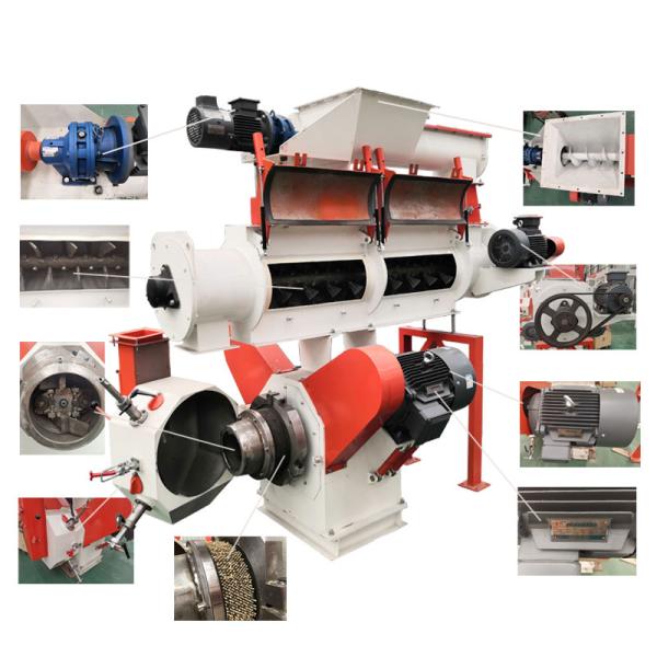 1.5 - 12mm Pellet Size Chicken Feed Pellet Machine High Efficiency For Farm