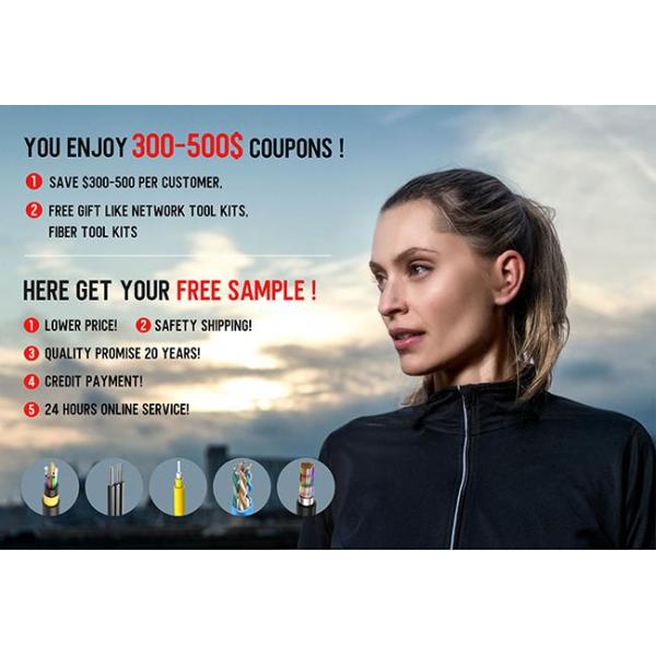 Indoor Outdoor 1 2 4 Core Optical FTTH Drop Cable G657A G657A2 0