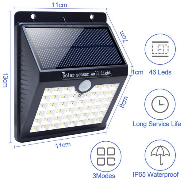 Yard Decorative Waterproof Solar High Power LED Floodlight Solar Garden Sensor Light