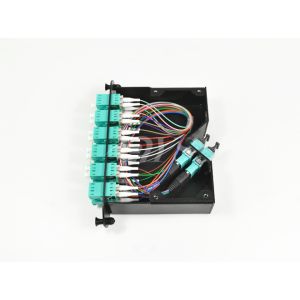 FTTX Solution Fiber Optic Patch Panel 24 Core MTP - LC Cassette Cold Roll Steel