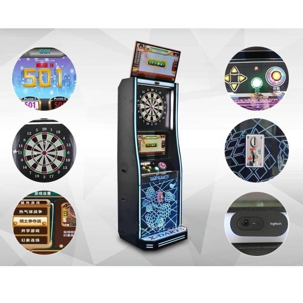 Amusement Electronic Dart Game Machine Double Screens For Kids And Adult