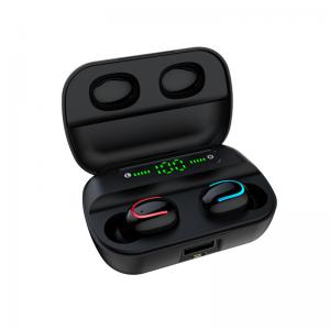 Quality Digital LCD Power Display TWS Bluetooth Headsets Mini Hidden Wireless Portable Custom Earbuds with Power Bank for sale