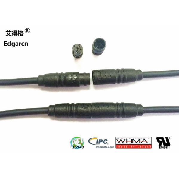 High Voltage 300v Circular Connector Injection Mold Gold Plated