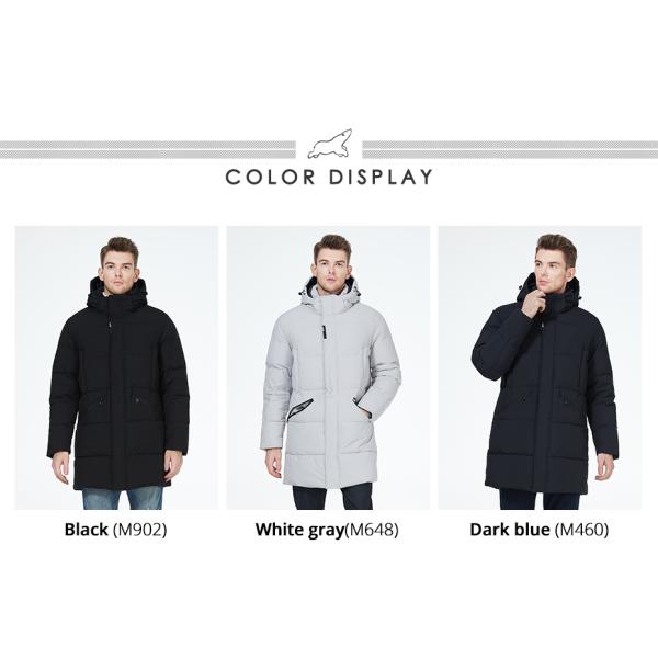 Size 46 - 56 Winter Jacket Men Packable Down Coat With Polyester Filling