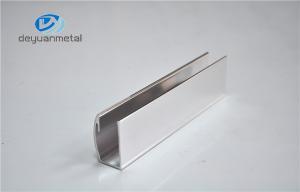 Quality Sliding Shower Door Profiles , Silver Open Style Shower Screen Profiles for sale