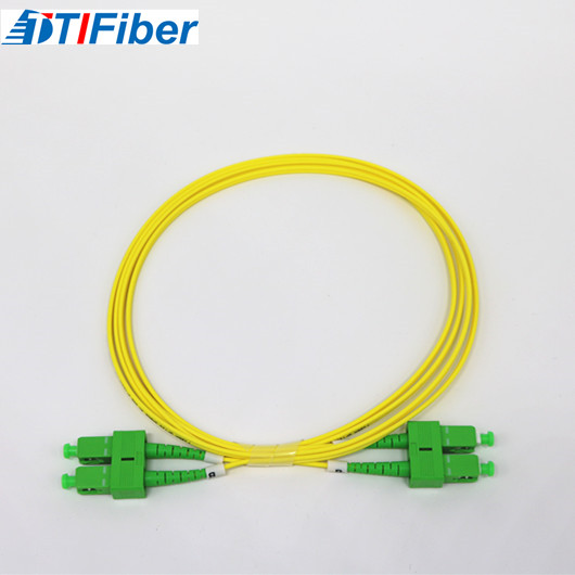 Duplex / Simplex Fiber Optic Patch Cord Customized PVC LSZH Jacket 5 Years Warranty