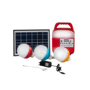 Quality OEM DC15V 8000mah Solar Home Lighting System With FM Radio for sale