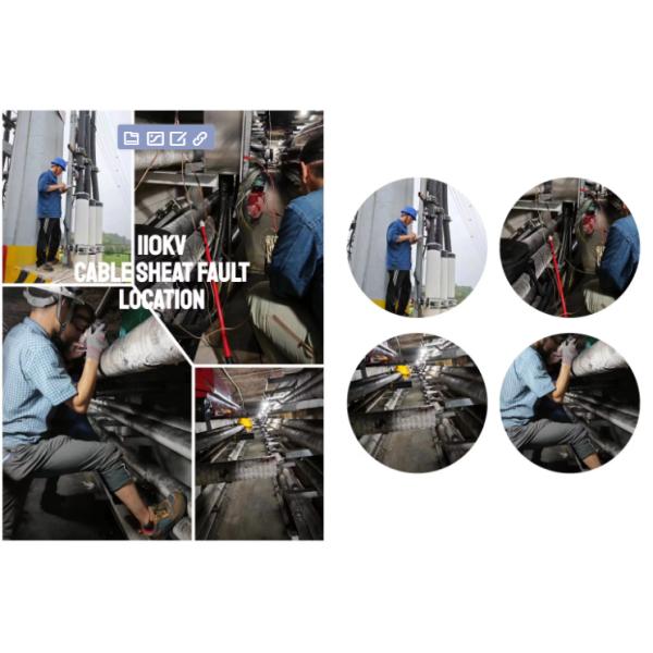 Advanced Cable Fault Locator with High-Quality Sensor Real-Time Data Analysis and User-Friendly Interface