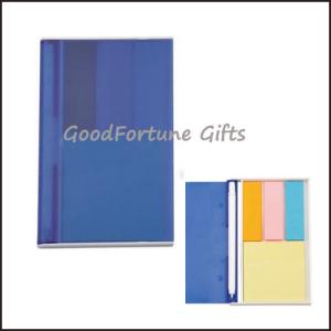 China Plastic Cover Sticky Notes With Pen For Desktop Customizable Notepad And Sticky Notes on sale