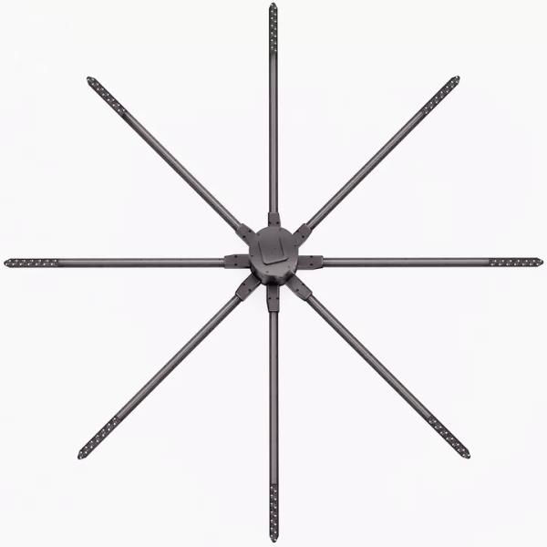 USB Wifi Bluetooth PC 3D Holographic Display LED Fan With 2 / 4 Fan Blades