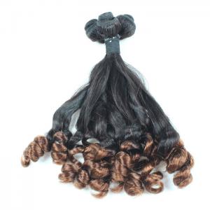 China Human Hair  Funmi Hair Weave Double Drawn Indian Remy Hair Weft Hair Extensions on sale