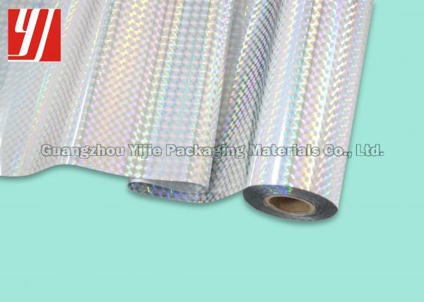 OEM Checkered Silver Hot Stamping Foil Shrink Film Heat Sensitive Paperboard Paper Label