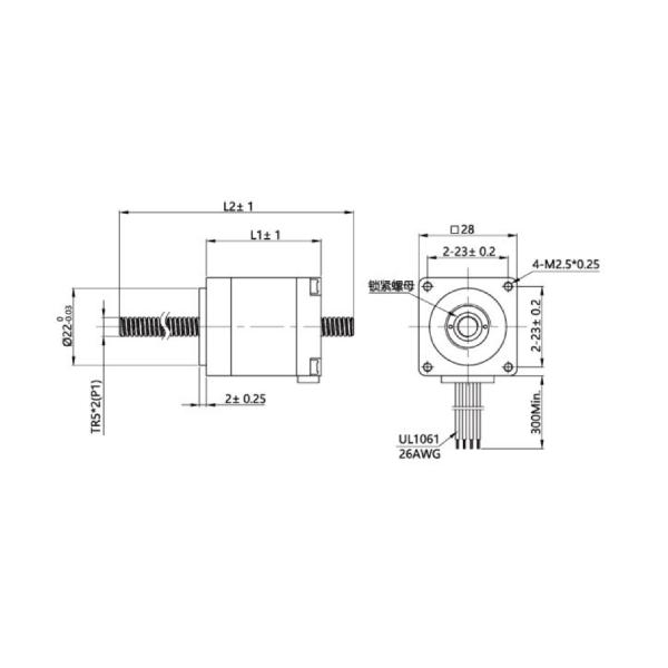 nema 11 non captive stepper motor