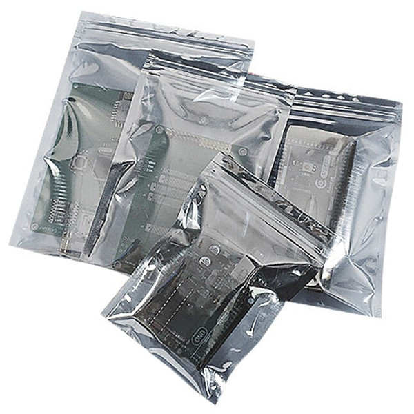 Zip Lock / Open Top ESD Shielded Anti Static Bag Moisture Resistant