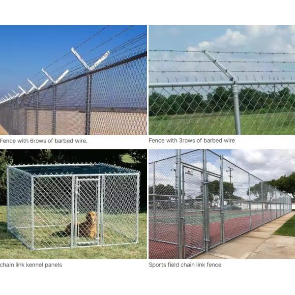 Easy Install Pvc Coated Chain Link Mesh Fence Uniform Mesh Size 50*50 Or 60*60mm