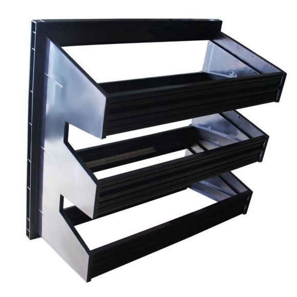 Compact Plastic / Galvanized V Bank Air Filter Frame Medium Efficiency