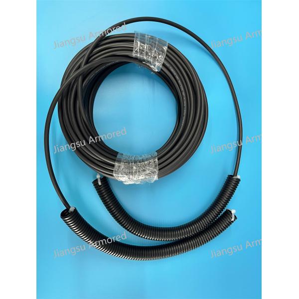 2F MM Armored CPRI Patch Cord FTTA 7.0mm Black LSZH PP Nylon Tube Nokia Equipment