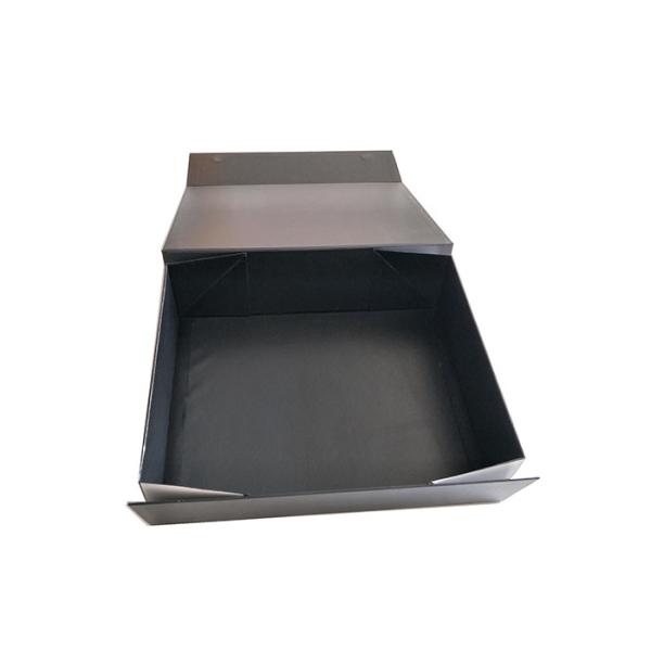 Book Shaped Foldable Cardboard Gift Boxes Presentation With White Logo Custom