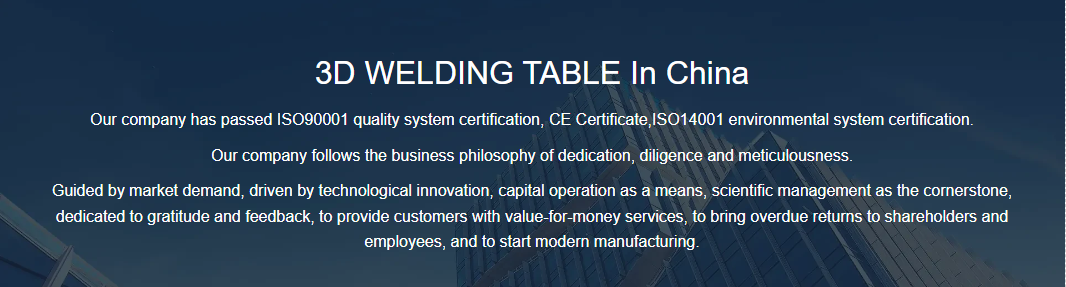 D16 Modular Welding System Table with 16mm Diameter Hole Pattern