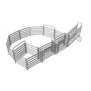 Quality Cattle Yard 6 Rails 42*115mm Galvanize Corral Panel Fence for sale