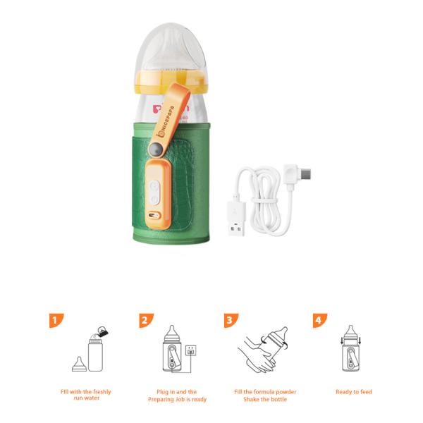 Breast Milk Temperature Control Bottle Warmer Bag PVC Free With LCD Display