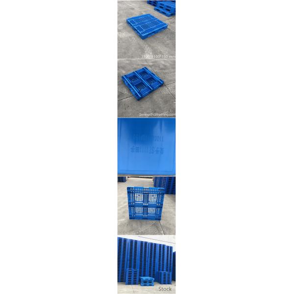 Full Perimeter Runner HDPE Plastic Pallets , Recycled Plastic Pallets For Stacking Option