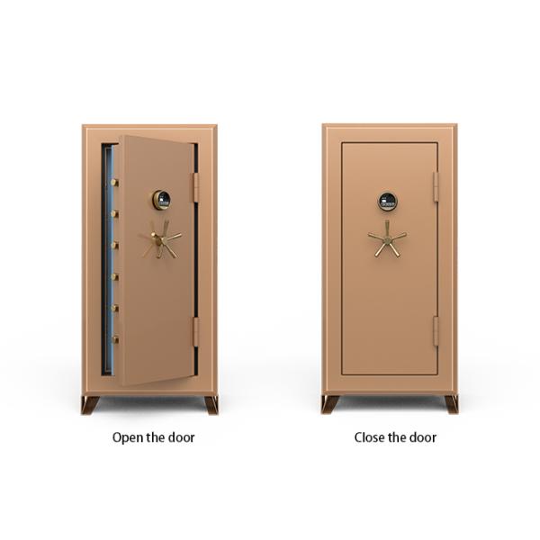 Fingerprint Lock 7 Open ways Jewelry Safe Box Watch Winder Safe 35mm Solid Steel Latches