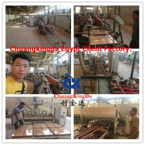 Automatic porcelain ceramic tile squaring and chamfering machinery, square