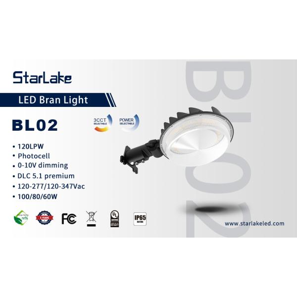 100W LED Barn Light Adjustable Color Temperature IP65 Outdoor Lighting Solution