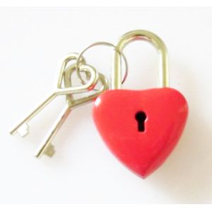 Quality Red Heart Shaped diary Lock for Stationery for sale