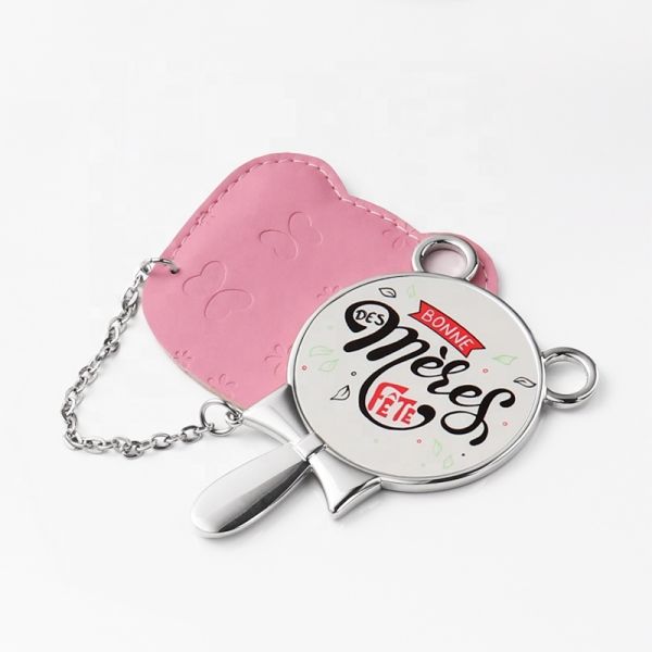 Unique Sublimation Compact Mirror With Case Blanks Custom Pocket Mirror