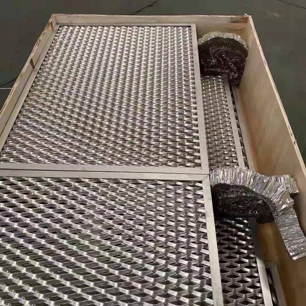 3mm Thickness Decorative Wire Mesh / Expanded Metal Panels 1X2m For Ceiling