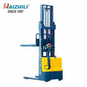 Eco-Friendly 1000kg 3000mm iron shell pedestrian electric forklift stacker with factory price