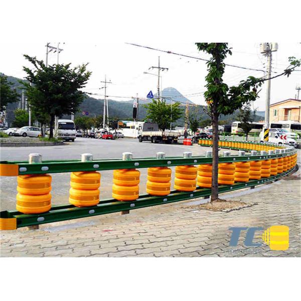 EVA Plastic Traffic Curve Bend Road Safety Roller Barrier Highway Rotating Drum Barrel