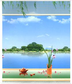 Buy Spring Polyester Patterned Roller Blind Manual Control Embossed at wholesale prices