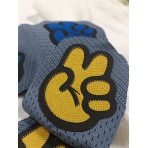 OEKOTEX Embossed Logo Washable Patches Negotiable Custom Patches