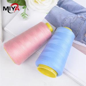 China Colored 3000Y 40/2 Spun Polyester Thread Dyed Pattern on sale