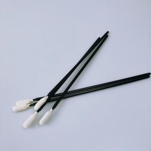 Quality Black Handle 6.6 Inch Foam Cleaning Swabs Clean Product Hard To Reach Place Clean for sale