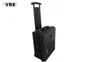 China Black Shell Portable Signal Jammer Hand Pull Box Structure 1000W Power Consumption on sale